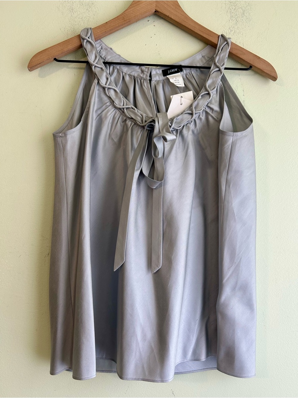 NWT J Crew 100% Silk Halter Style Tank Blouse